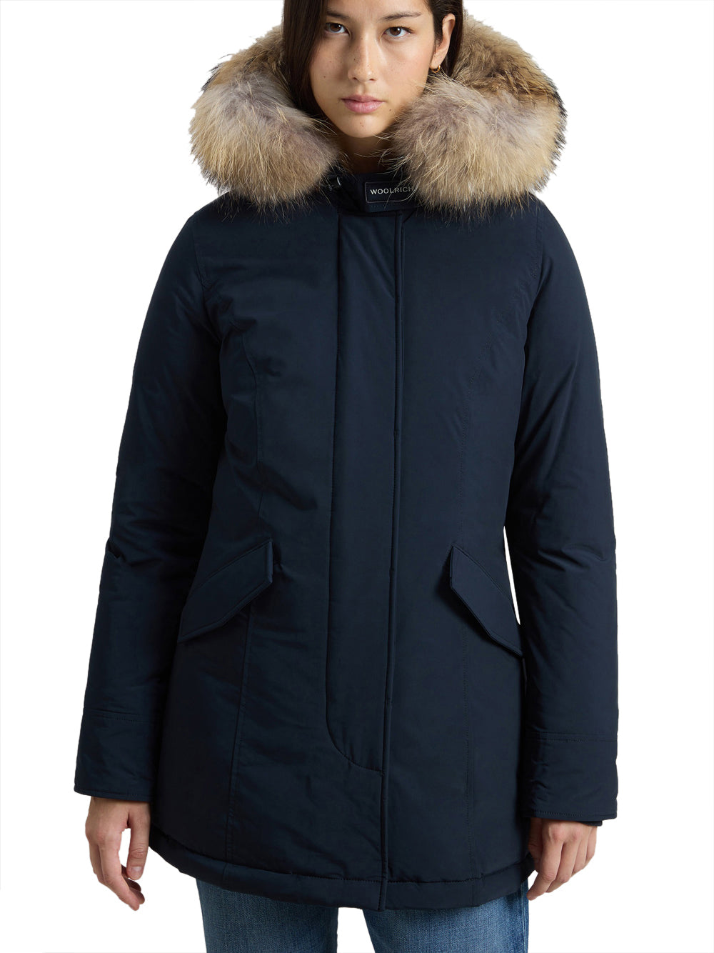 Parka Woolrich Arctic Raccoon da Donna - Blu