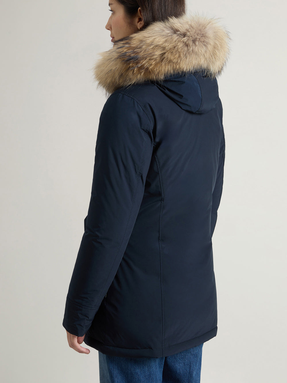 Parka Woolrich Arctic Raccoon da Donna - Blu