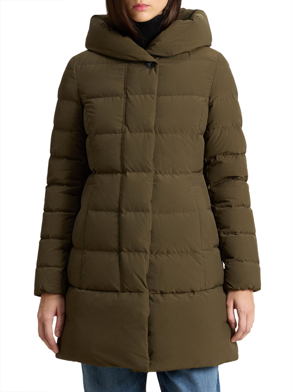 Parka Woolrich Puffy Prescott da Donna - Verde