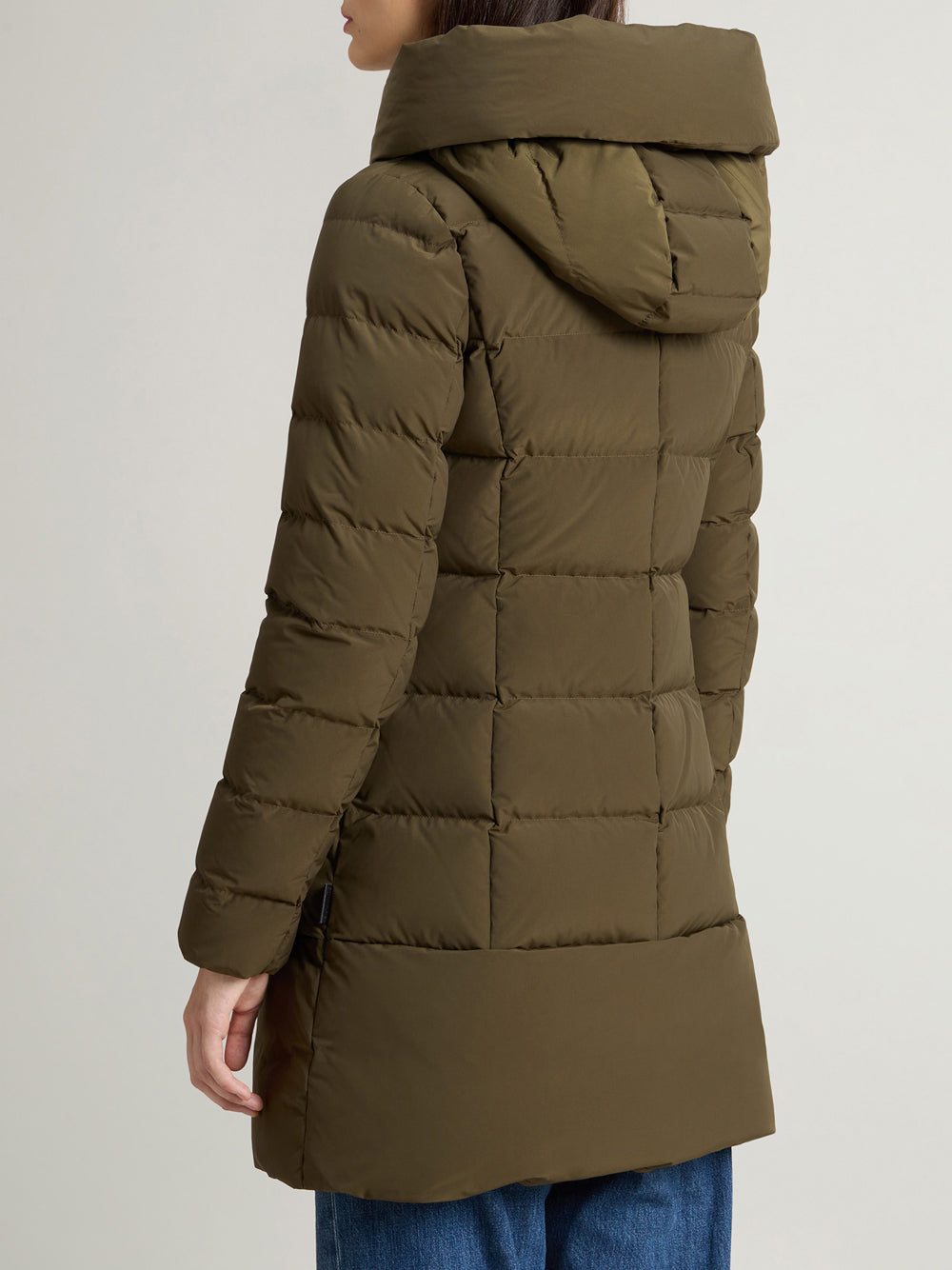 Parka Woolrich Puffy Prescott da Donna - Verde