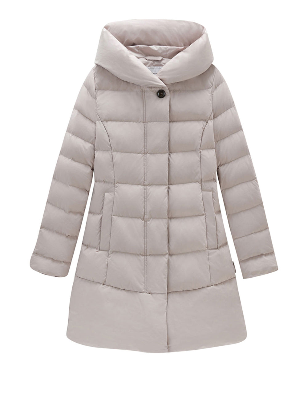 Parka Woolrich Puffy Prescott da Donna - Grigio Beige