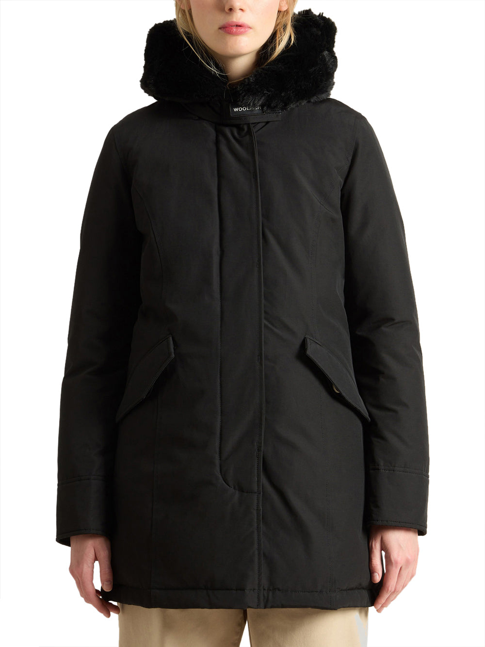 Parka Woolrich Beaker da Donna - Nero