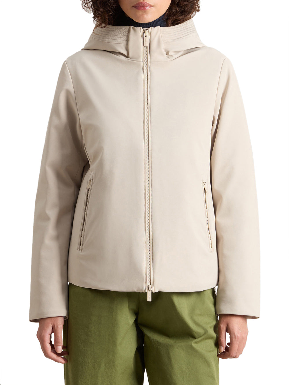 Parka Woolrich Firth Down Short da Donna - Beige