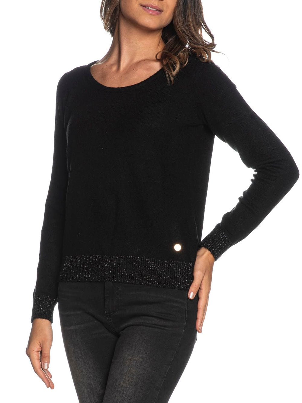 Pullover Yes Zee da Donna - Nero