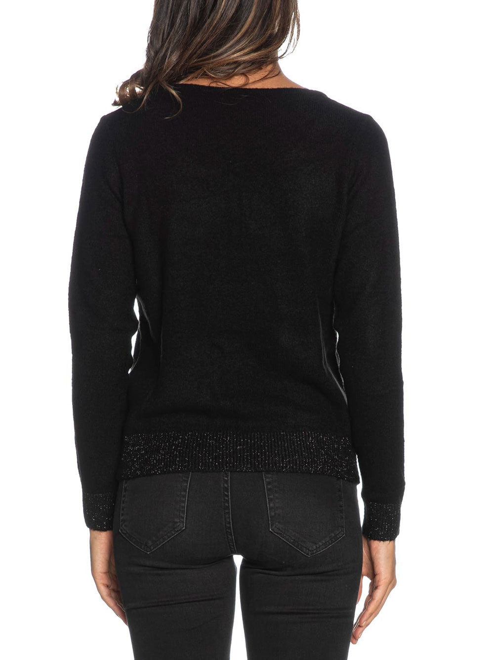 Pullover Yes Zee da Donna - Nero