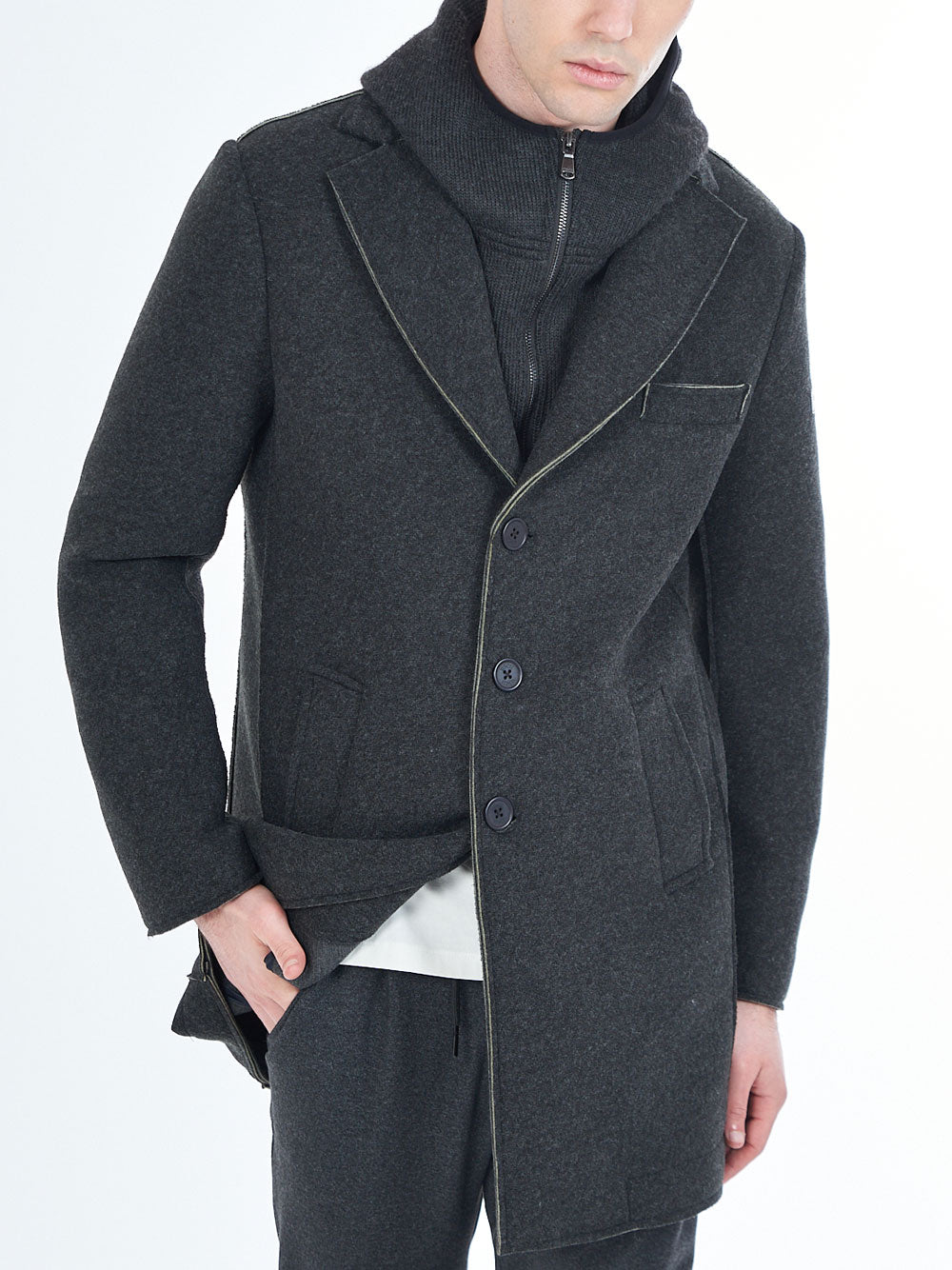 Cappotto Yes Zee da Uomo - Grigio