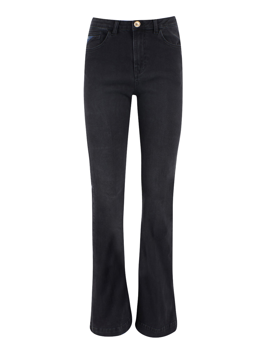 Jeans a Zampa Yes Zee da Donna - Nero