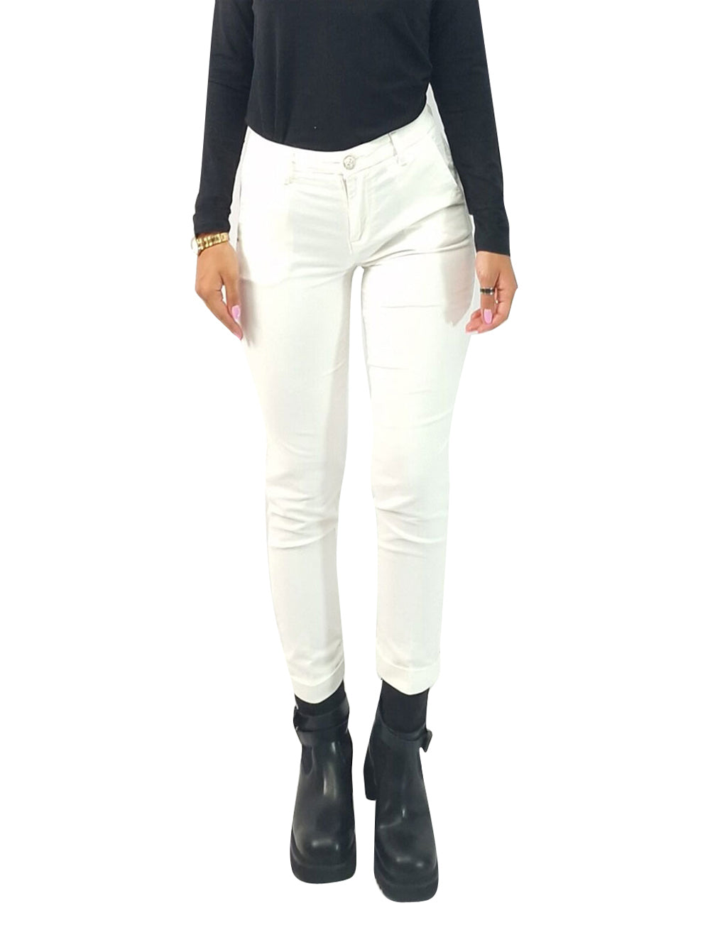 Pantalone Capri Yes Zee da Donna - Avorio