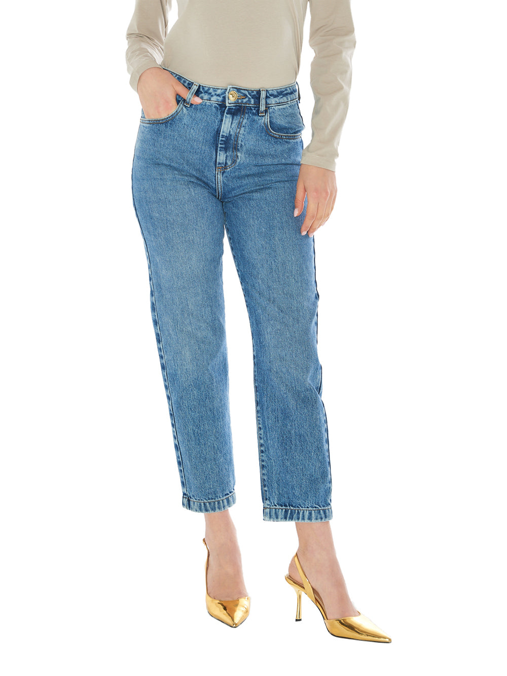 Jeans Capri Yes Zee da Donna - Denim