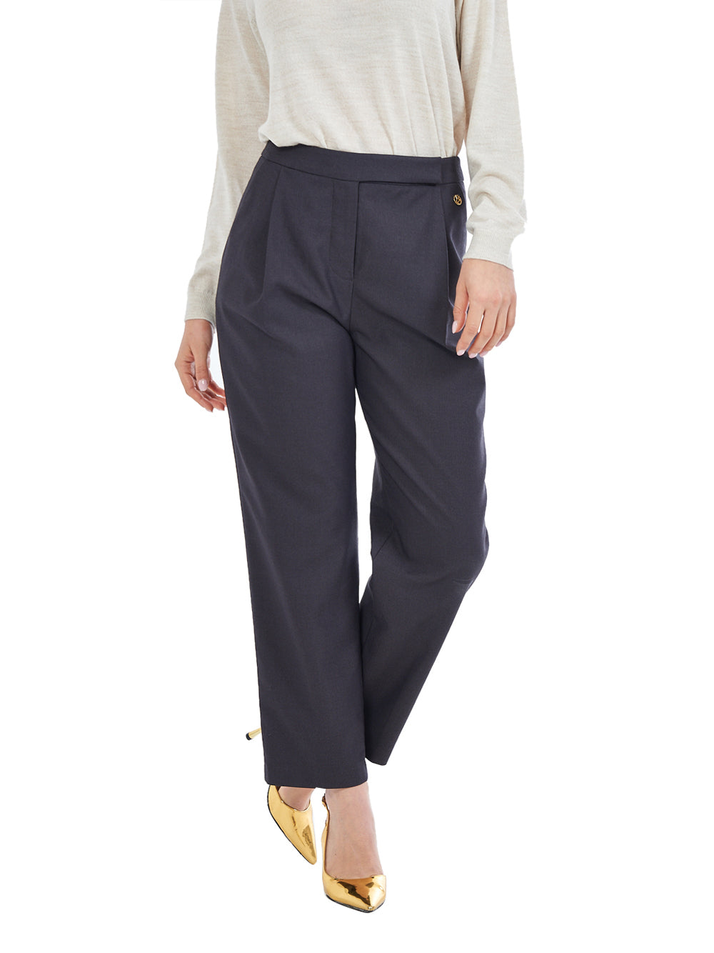 Pantalone Chino Yes Zee da Donna - Grigio