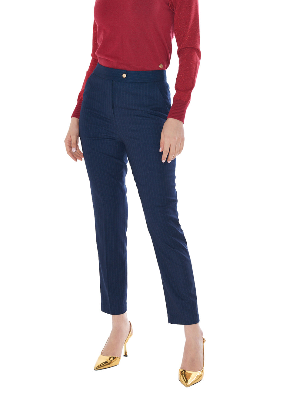 Pantalone Chino Yes Zee da Donna - Blu