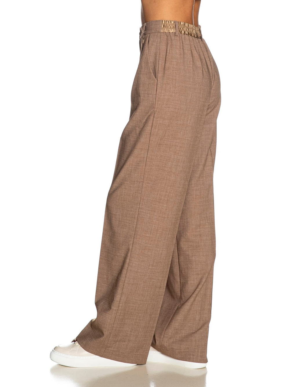 Pantalone Palazzo Yes Zee da Donna - Marrone