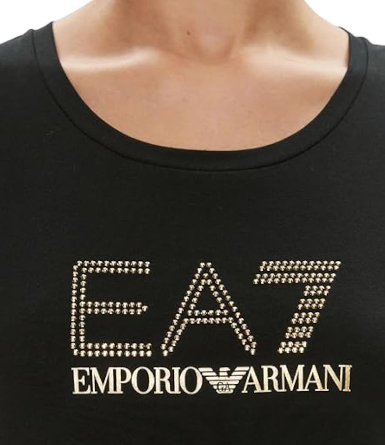 Ea7 Emporio Armani T-shirt Donna Mod. 8NTT67 TJDQZ 1200 Nero