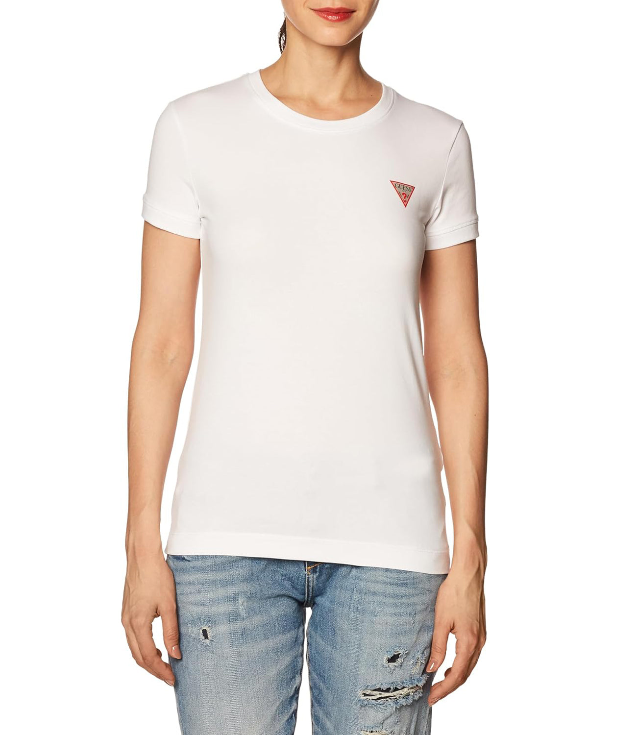 Guess T-shirt Donna Mod. W2YI44 J1314 G011 Bianco