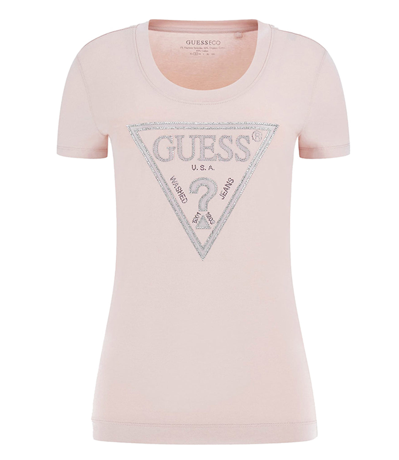 Guess T-shirt Donna Mod. W5RI11 J1314 A61L Rosa