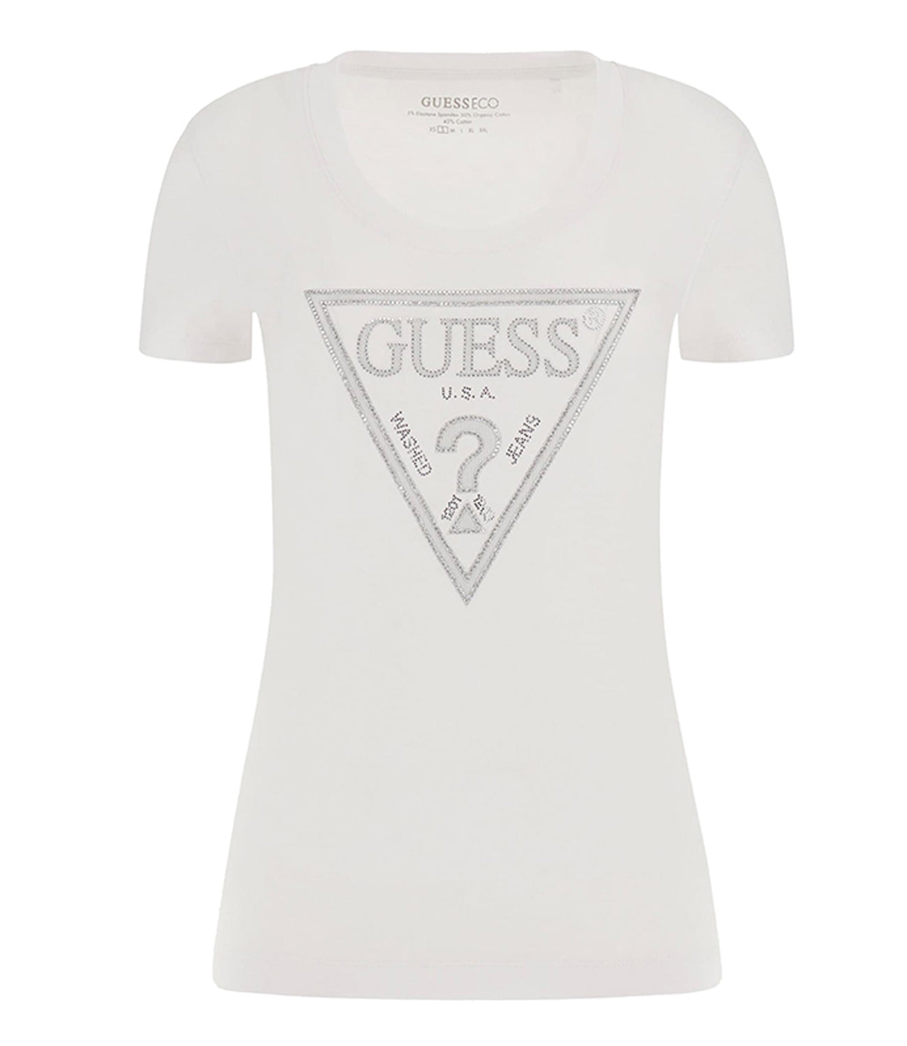 Guess T-shirt Donna Mod. W5RI11 J1314 G011 Panna Avorio