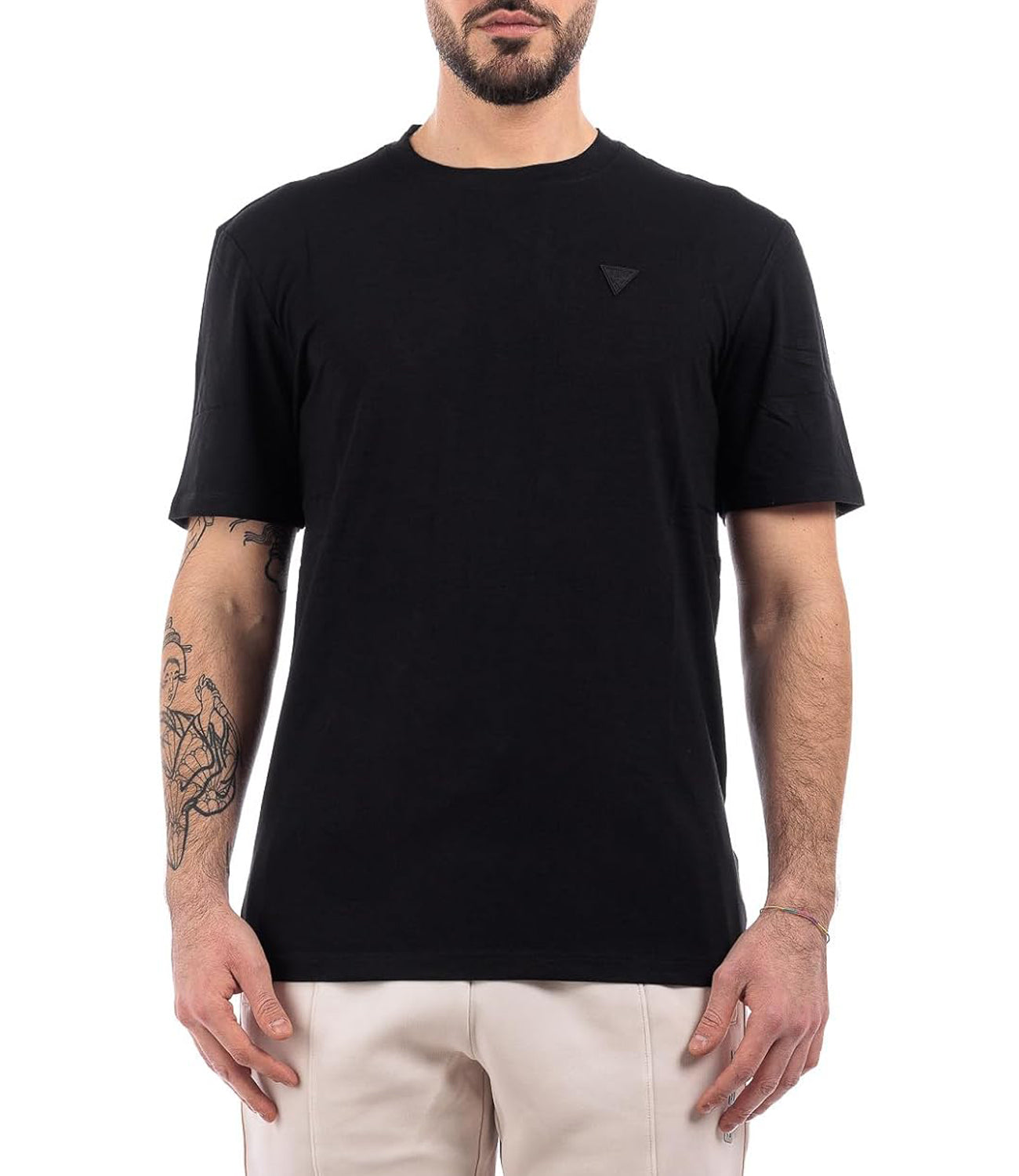 Guess T-shirt Uomo Mod. Z2YI12 JR06K JBLK Black Nero