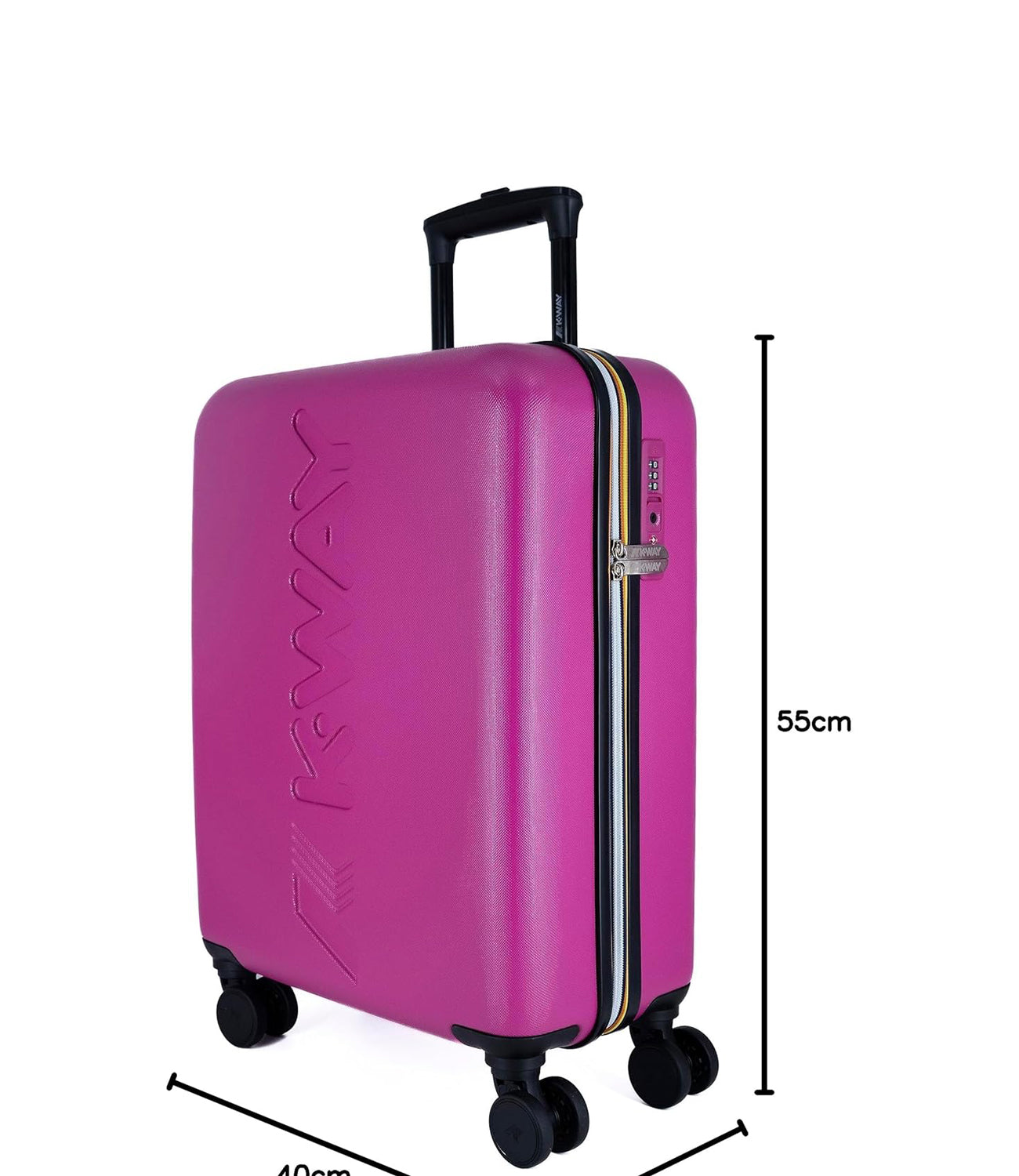 K-Way Trolley Trolley Small Uomo Mod. K11416W TROLLEY SMALL L17 Pink Peacock - Blue Md Cobalt