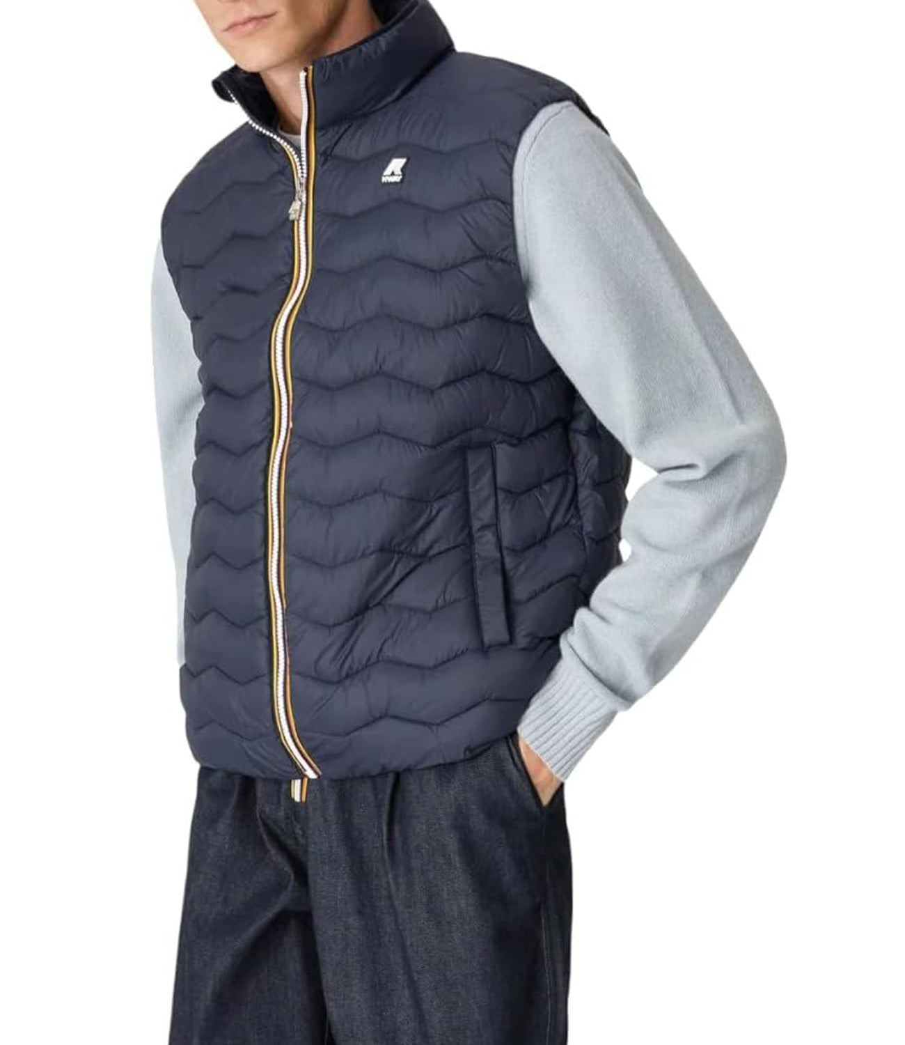 K-Way Giubotto Valen Quilted Warm Uomo Mod. K6114RW VALEN QUILTED WARM K89 Blue depth Blu