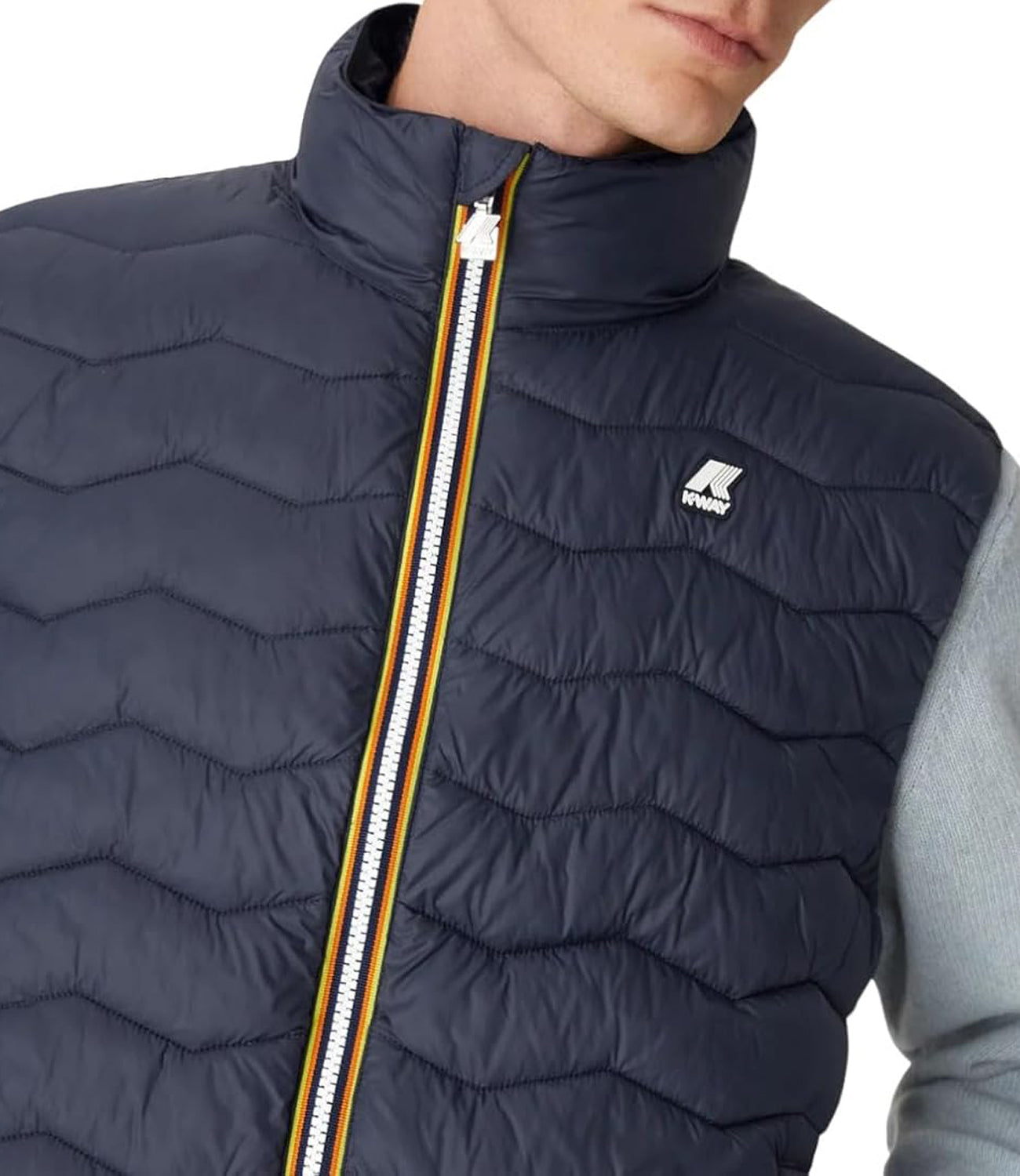 K-Way Giubotto Valen Quilted Warm Uomo Mod. K6114RW VALEN QUILTED WARM K89 Blue depth Blu