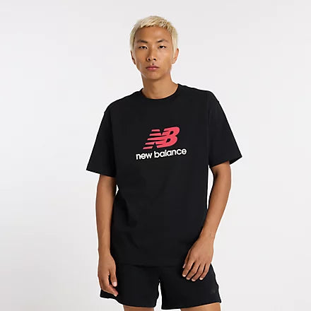 New Balance T-shirt Athletics Logo T-Shirt - Nb Navy Uomo Mod. MT51500 BK Black Nero