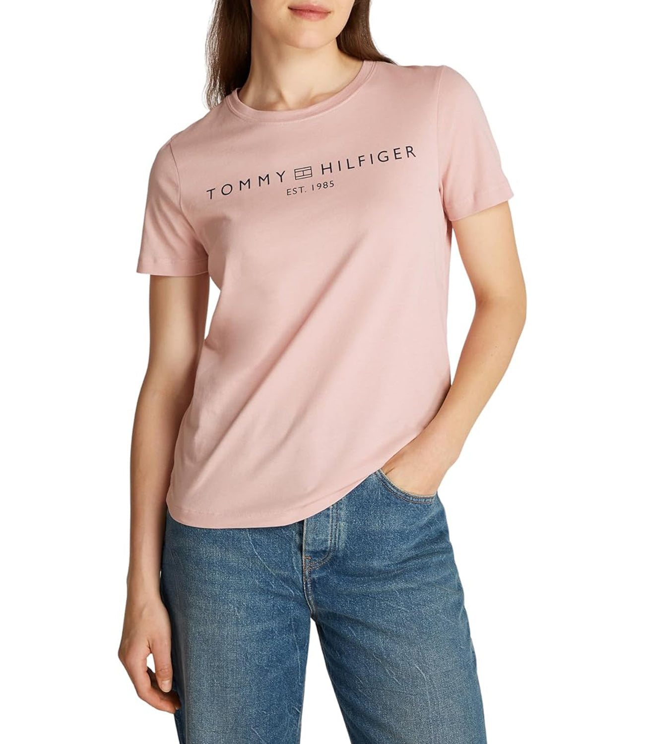 Tommy Hilfiger T-shirt Mod. WW0WW40276 TQN Rosa