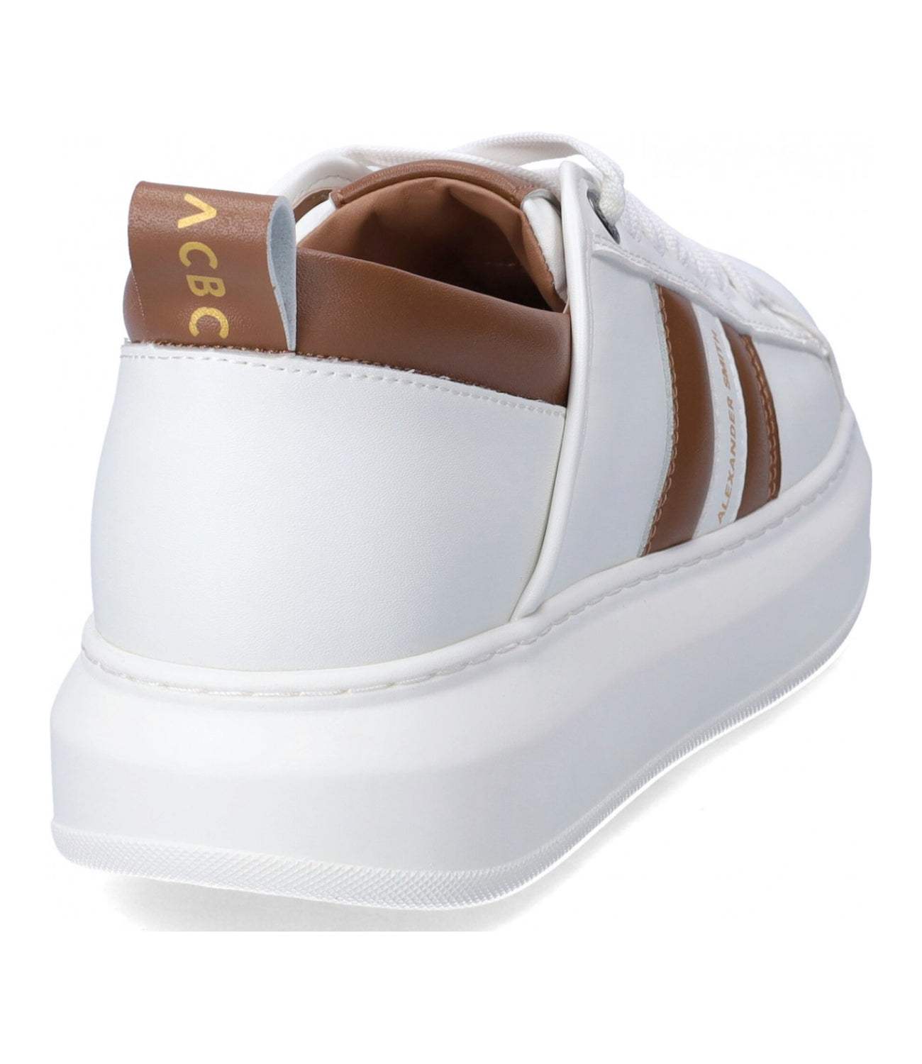 Alexander Smith Sneakers Uomo Mod. AWWAU20 WEMBLEY WCN-WHITECOGNAC WHITE Bianco