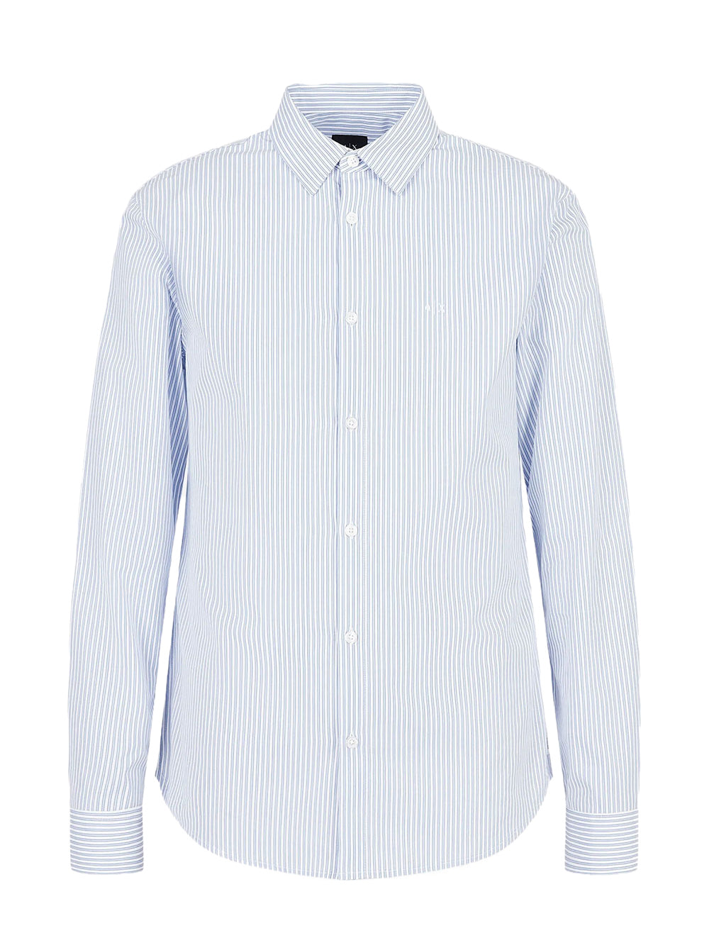 Armani Exchange Camicia da Uomo Bianco/ Celeste