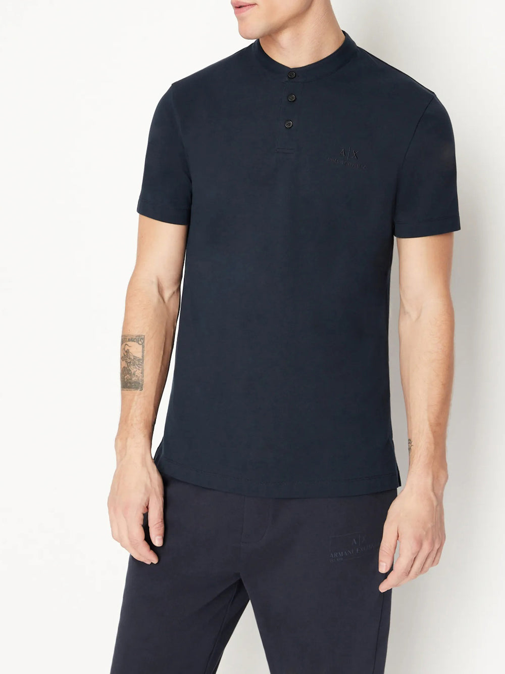 Armani Exchange Polo da Uomo Navy Blu