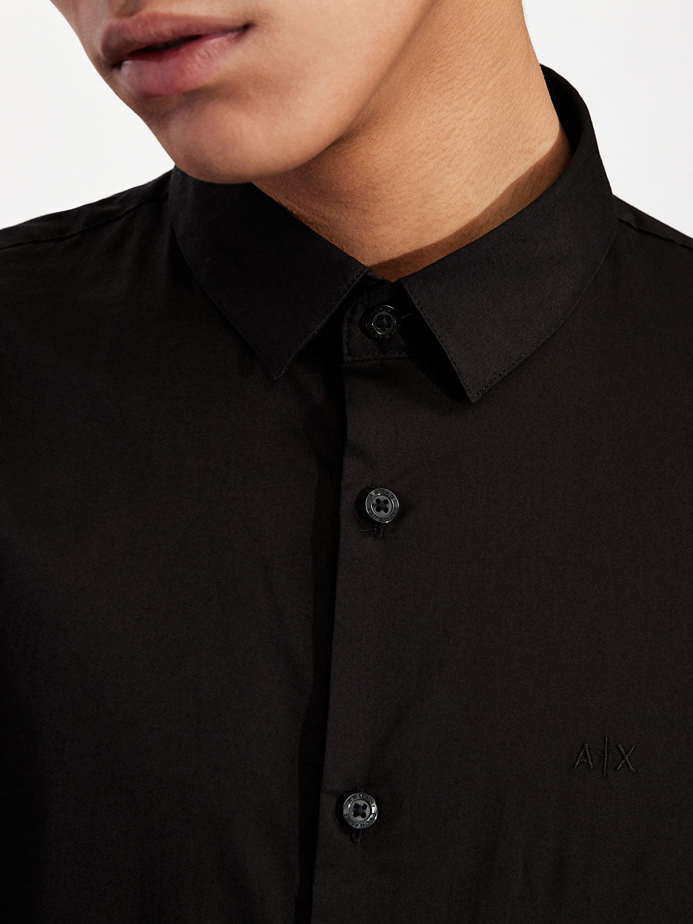 Armani Exchange Camicia da Uomo Nero