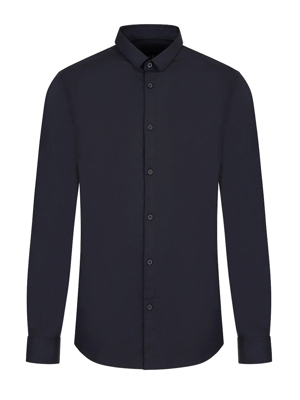 Armani Exchange Camicia da Uomo Navy Blu