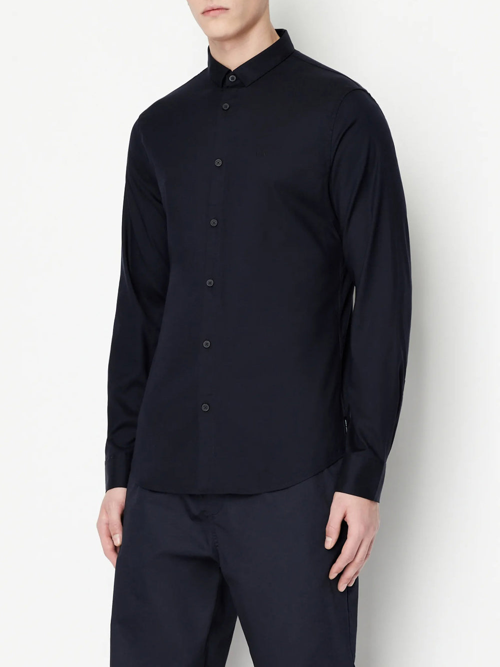 Armani Exchange Camicia da Uomo Navy Blu