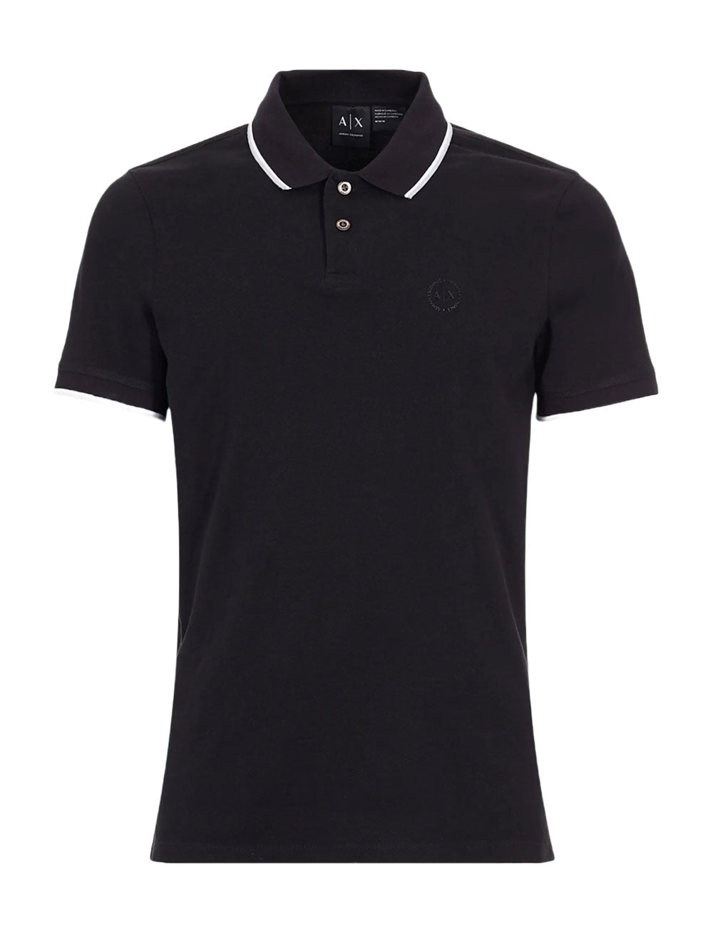 Armani Exchange Polo da Uomo Nero