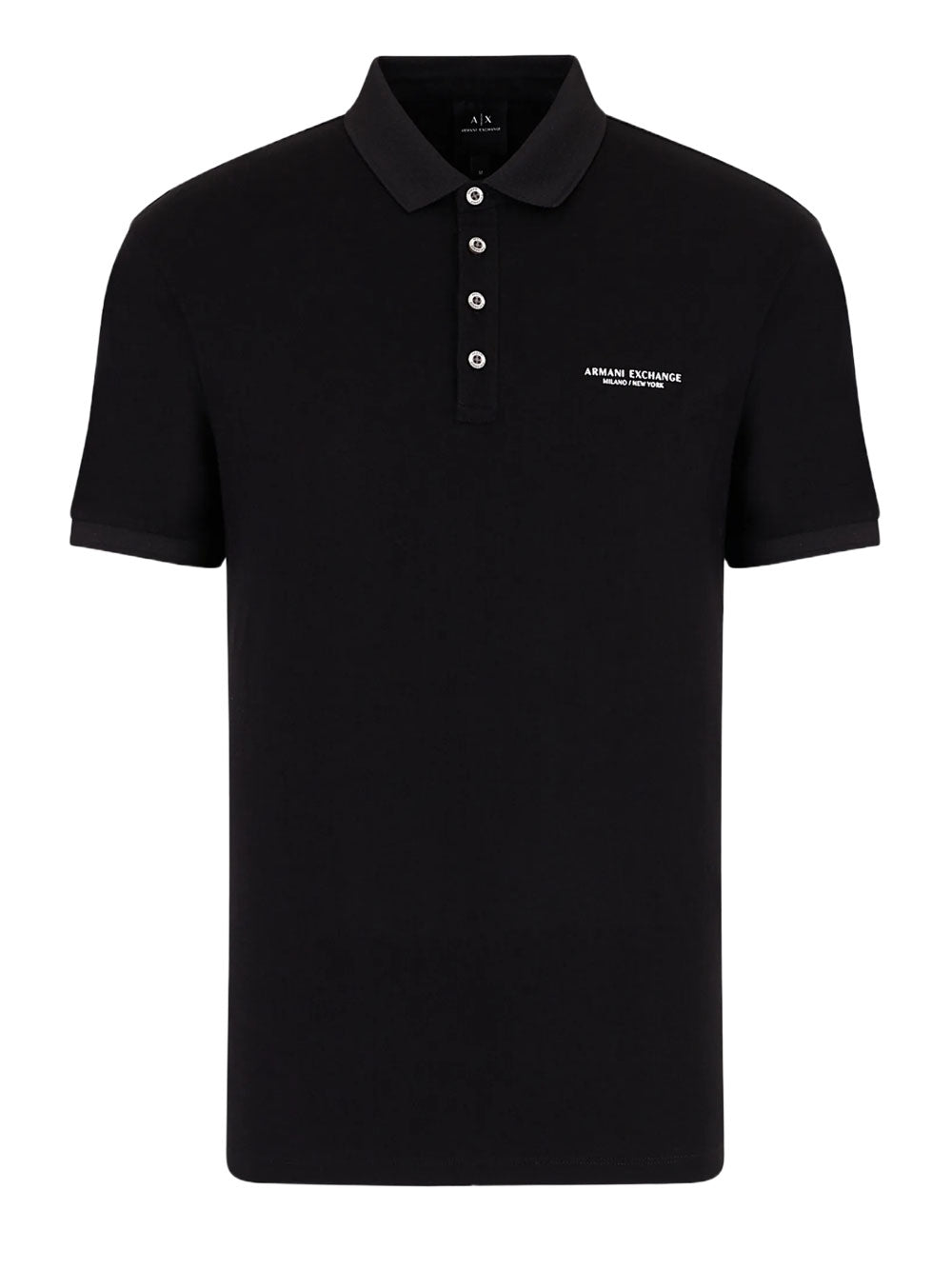 Armani Exchange Polo da Uomo Nero