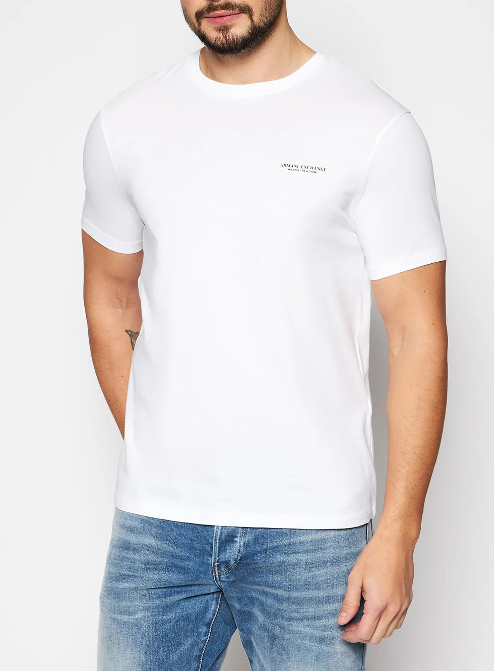 Armani Exchange T-shirt da Uomo Bianco