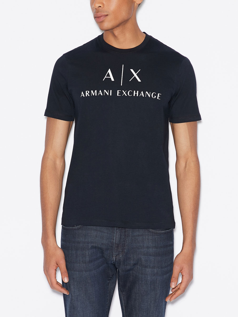 Armani Exchange T-shirt da Uomo Navy Blu