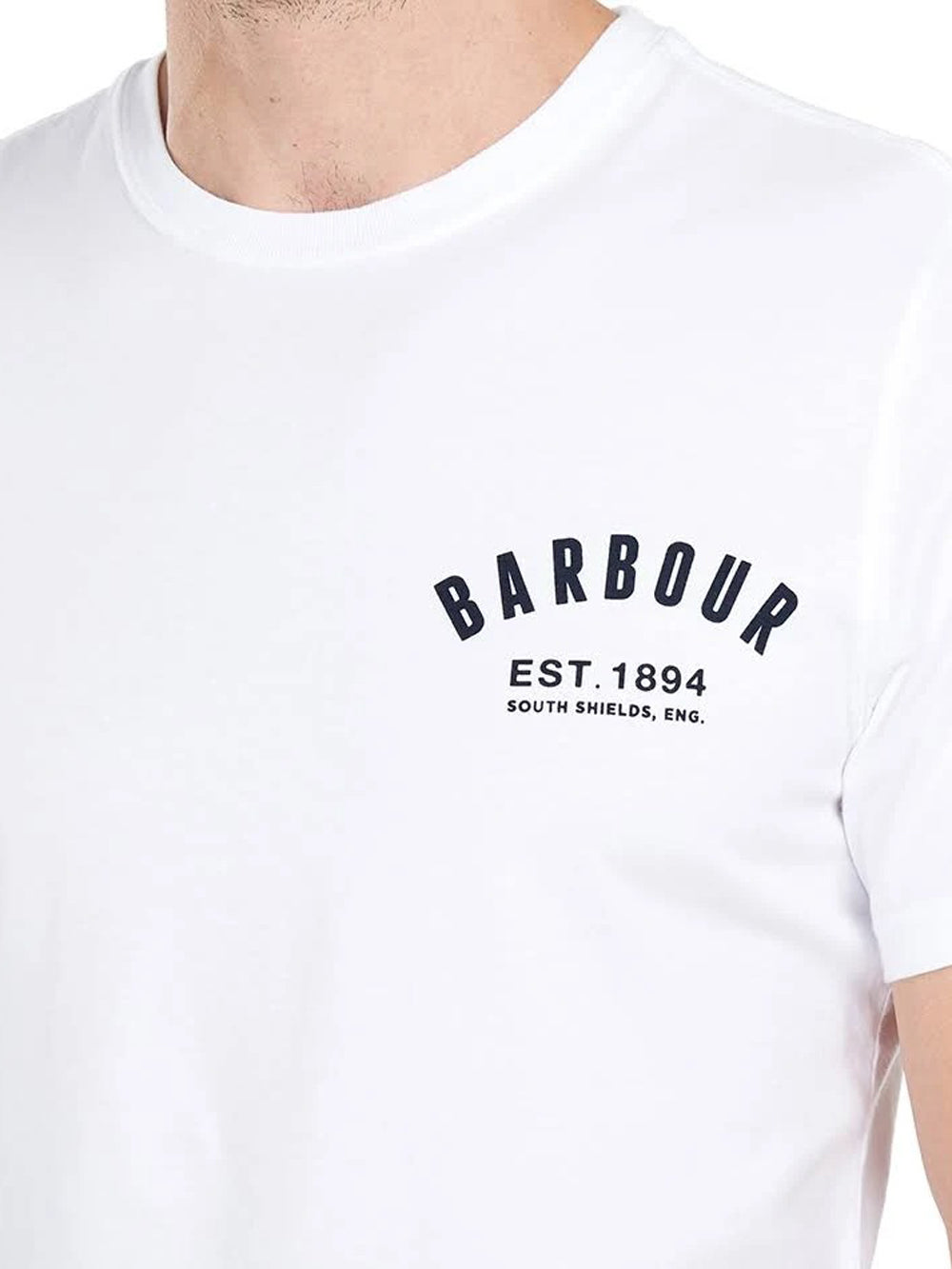 Barbour T-shirt da Uomo Bianco