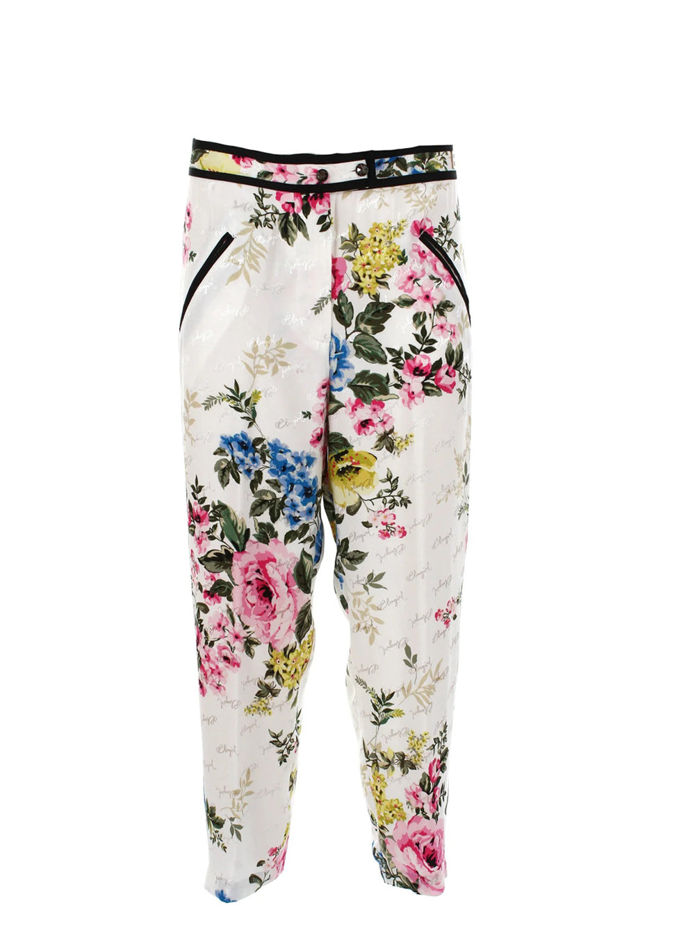 Blugirl Pantalone da Donna - Floreale Multicolore