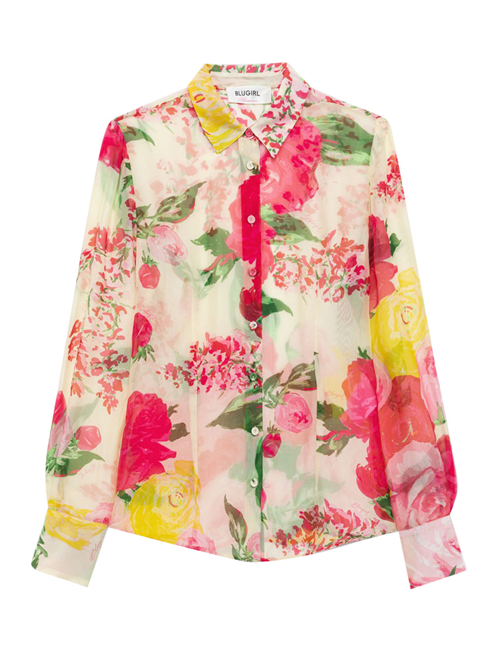 Blugirl Camicia da Donna - Floreale Multicolore