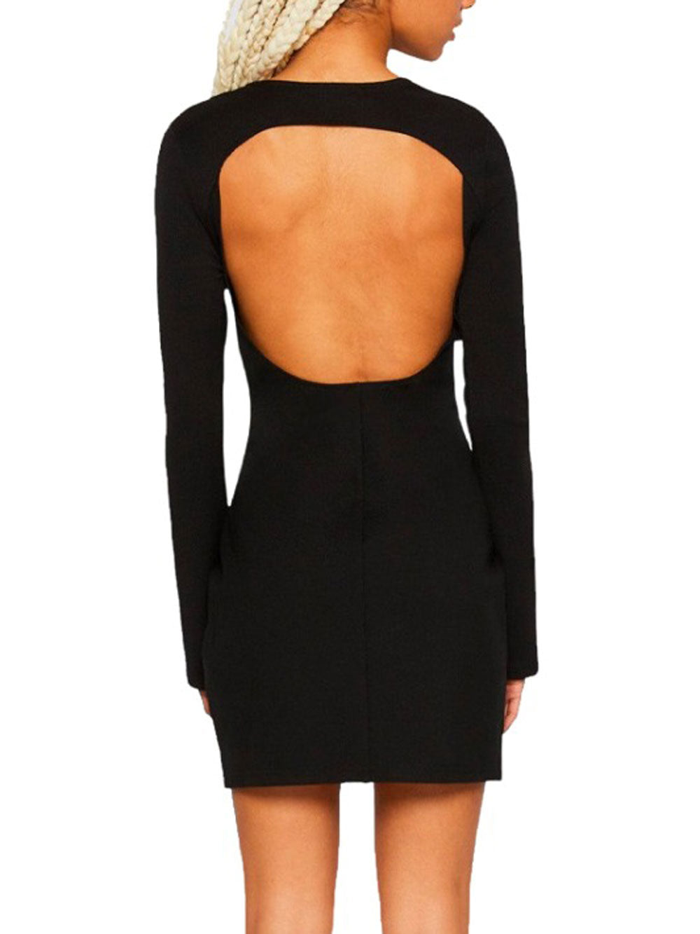 Calvin Klein Vestito Open Back da Donna Nero