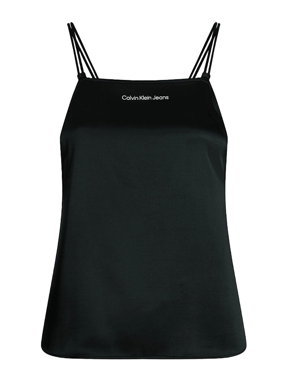 Calvin Klein Top Open Back da Donna Nero