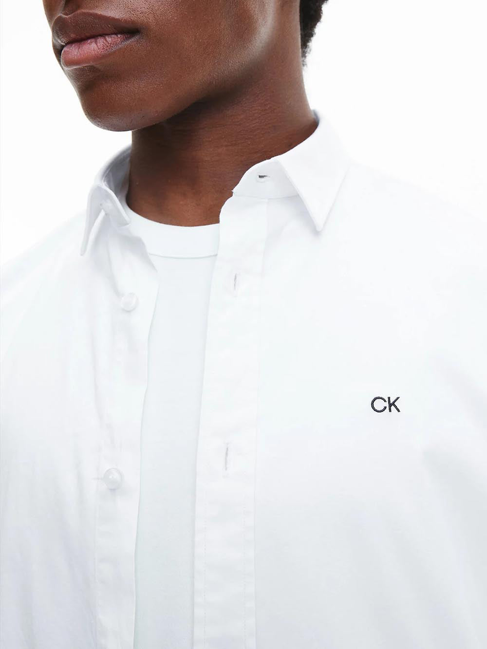 Calvin Klein Camicia da Uomo Bianco