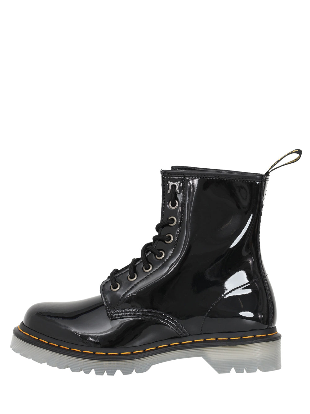 Dr. Martens Anfibio 8 EYE BOOT 1460 ICED BN da Donna Nero