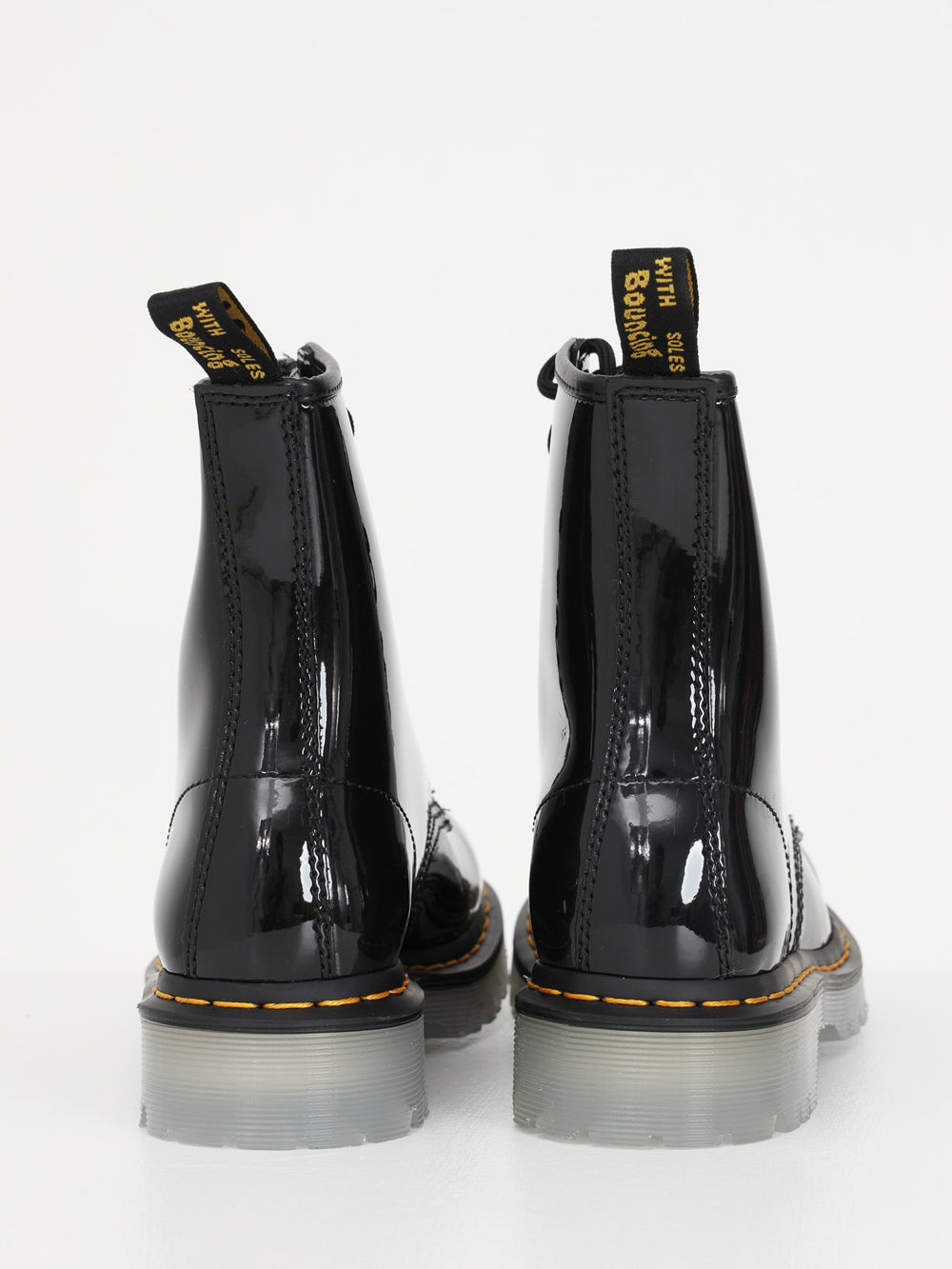 Dr. Martens Anfibio 8 EYE BOOT 1460 ICED BN da Donna Nero