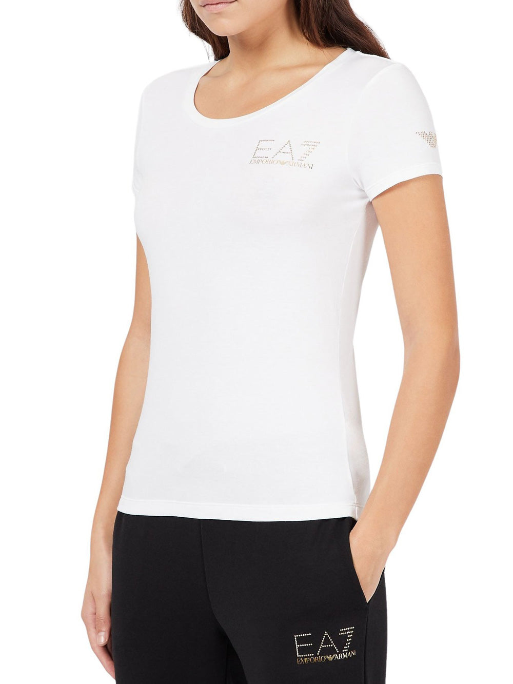 EA7 T-shirt da Donna Bianco