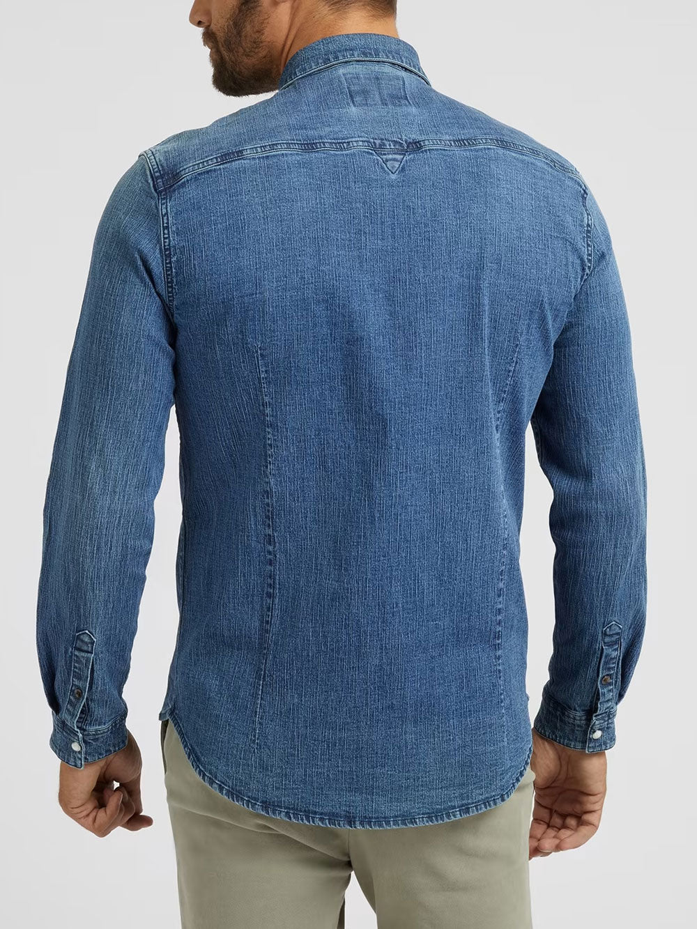 Guess Camicia Truckee da Uomo Blu Denim