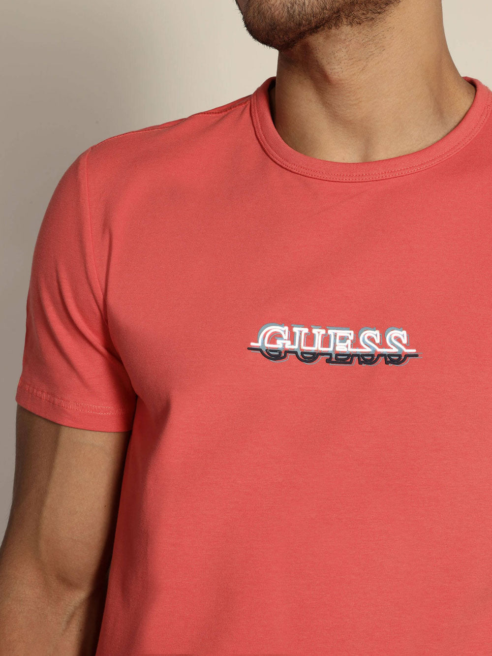 Guess T-shirt da Uomo Arancione