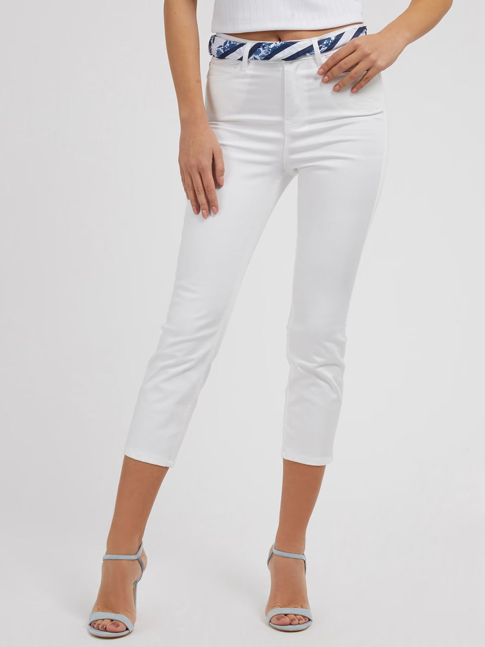 Guess Pantalone da Donna Bianco