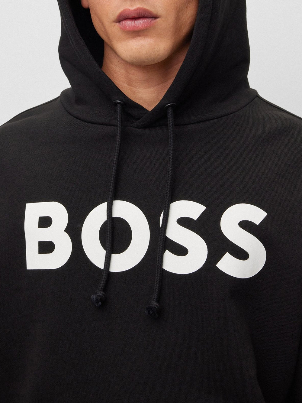 Hugo Boss Felpa Cappuccio da Uomo Nero