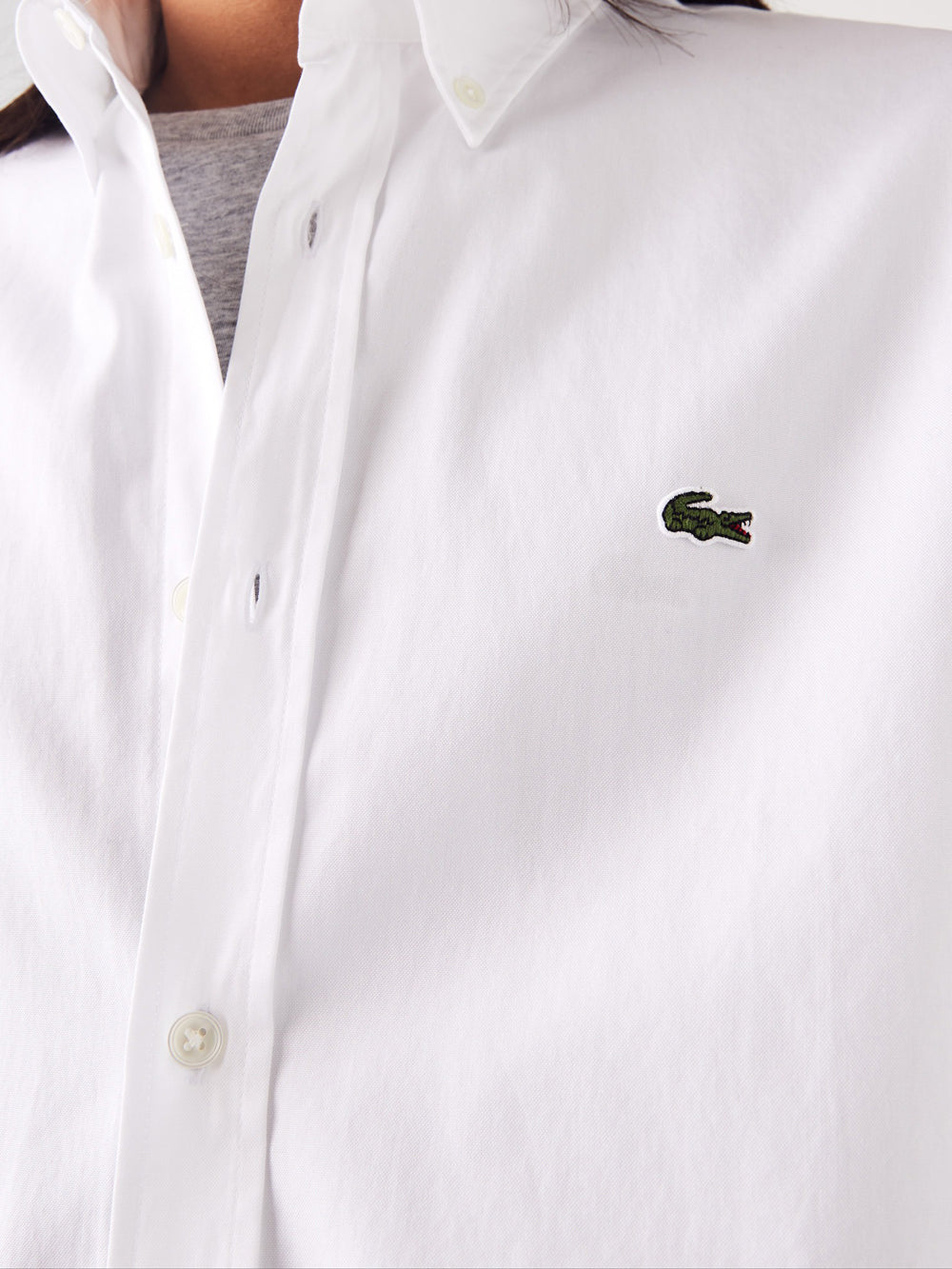 Lacoste Camicia da Uomo Bianco